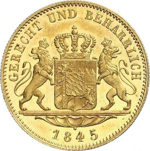 Reverse Ducat 1845 - Gold Coin Value - Bavaria, Ludwig I