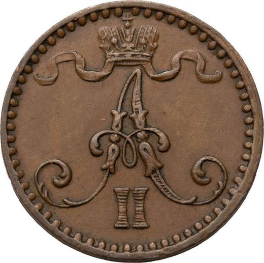 Obverse 1 Penni 1865 - Coin Value - Finland, Grand Duchy