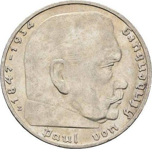 Avers 2 Reichsmark 1936 E "Typ 1936-1939" - Silbermünze Wert - Deutschland, Drittes Reich