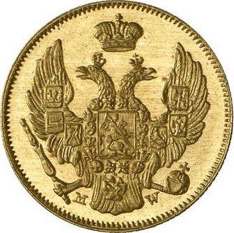 Avers 3 Rubel - 20 Zlotych 1840 MW - Goldmünze Wert - Polen, Russische Herrschaft