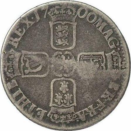 Reverse Shilling 1700 "Fifth laureate bust" Plume below bust only - Silver Coin Value - United Kingdom, William III