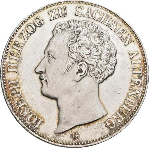 Obverse 2 Thaler 1843 G - Silver Coin Value - Saxe-Altenburg, Joseph