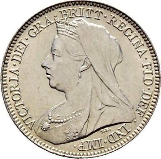 Obverse Sixpence 1896 TB - Silver Coin Value - United Kingdom, Victoria