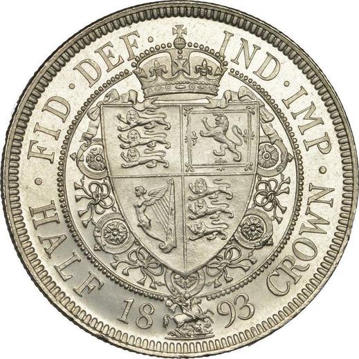 Reverse Halfcrown 1893 TB - Silver Coin Value - United Kingdom, Victoria