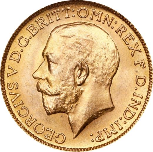 Obverse Sovereign 1925 BM - Gold Coin Value - United Kingdom, George V