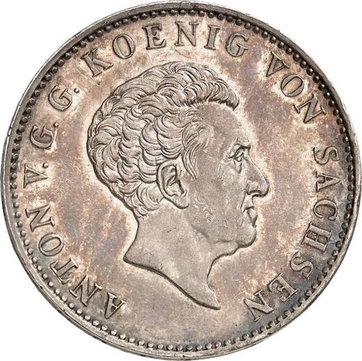 Obverse Thaler 1833 G "Mining" - Silver Coin Value - Saxony-Albertine, Anthony