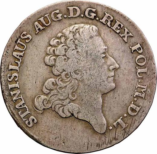 Avers 8 Groschen (Doppelgulden) 1779 EB - Silbermünze Wert - Polen, Stanislaus August