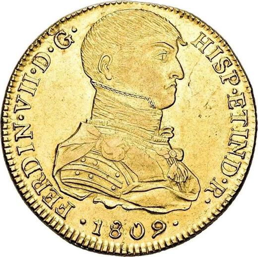 Obverse 8 Escudos 1809 JP - Gold Coin Value - Peru, Ferdinand VII