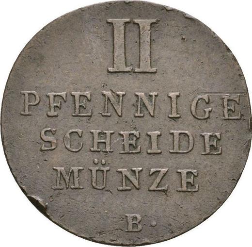 Reverse 2 Pfennig 1826 B -  Coin Value - Hanover, George IV