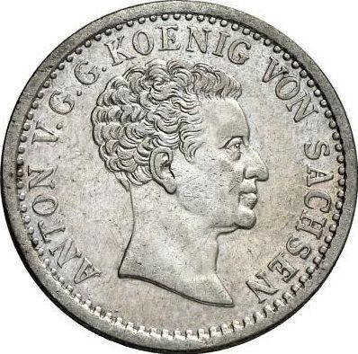 Obverse 1/6 Thaler 1828 S - Silver Coin Value - Saxony-Albertine, Anthony