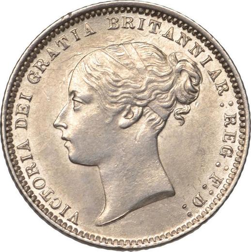 Obverse Sixpence 1870 - Silver Coin Value - United Kingdom, Victoria
