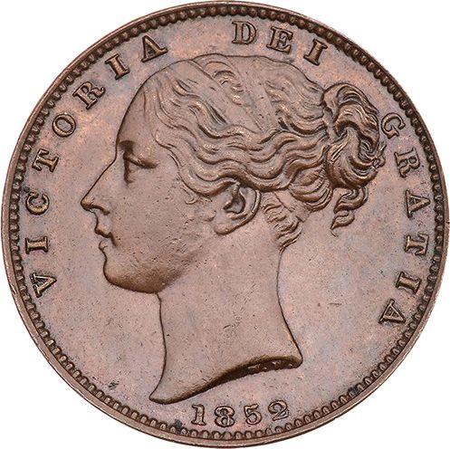 Obverse Farthing 1852 WW -  Coin Value - United Kingdom, Victoria