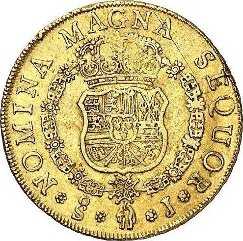 Reverse 8 Escudos 1759 So J "Type 1759-1760" - Gold Coin Value - Chile, Ferdinand VI