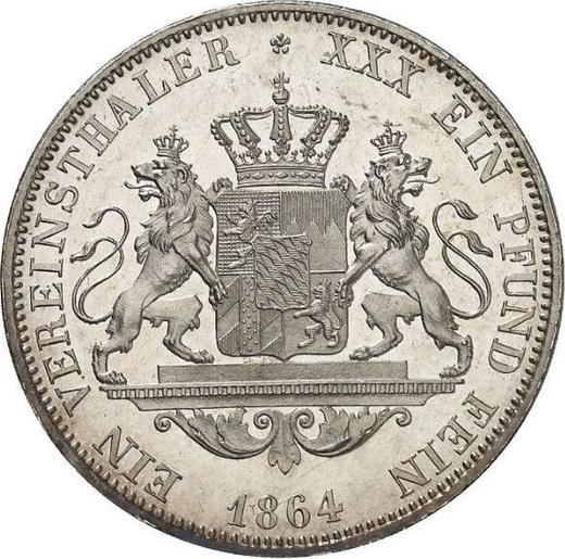 Revers Taler 1864 - Silbermünze Wert - Bayern, Maximilian II