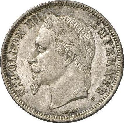 Obverse 2 Francs 1867 BB "Type 1866-1870" - Silver Coin Value - France, Napoleon III