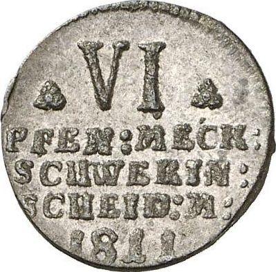 Reverse Sechsling 1811 - Silver Coin Value - Mecklenburg-Schwerin, Frederick Francis I