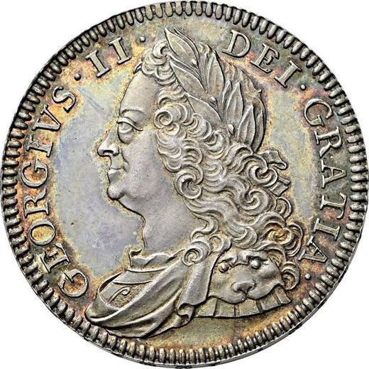 Obverse Halfcrown 1746 "Old Head" - Silver Coin Value - United Kingdom, George II