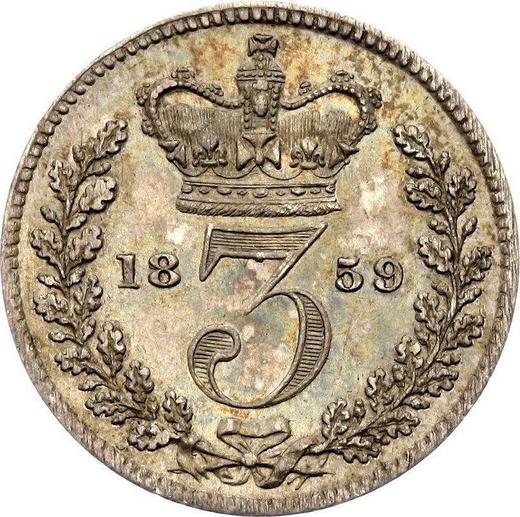 Reverso 3 peniques 1852 - valor de la moneda de plata - Gran Bretaña, Victoria