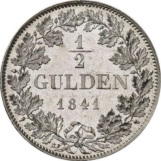 Reverse 1/2 Gulden 1841 - Silver Coin Value - Schwarzburg-Rudolstadt, Friedrich Günther