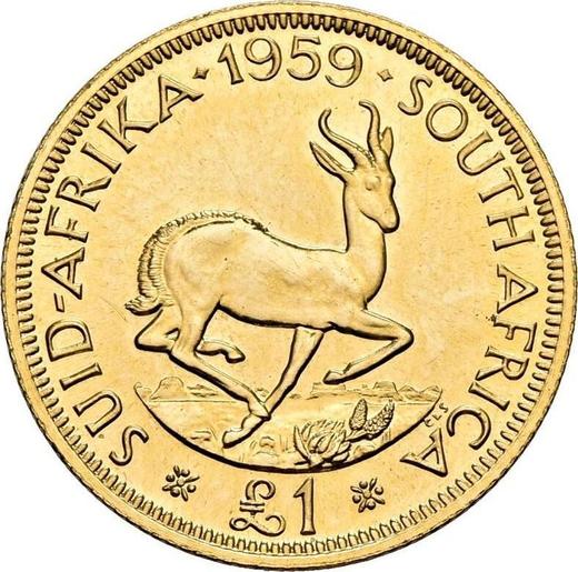 Reverse Pound 1959 - Gold Coin Value - RSA, Elizabeth II