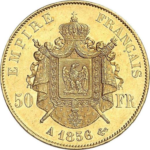 Reverse 50 Francs 1856 A "Type 1855-1860" - Gold Coin Value - France, Napoleon III