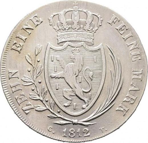 Revers Taler 1812 CT L "Typ 1809-1815" Randschrift - Silbermünze Wert - Nassau, Friedrich Wilhelm
