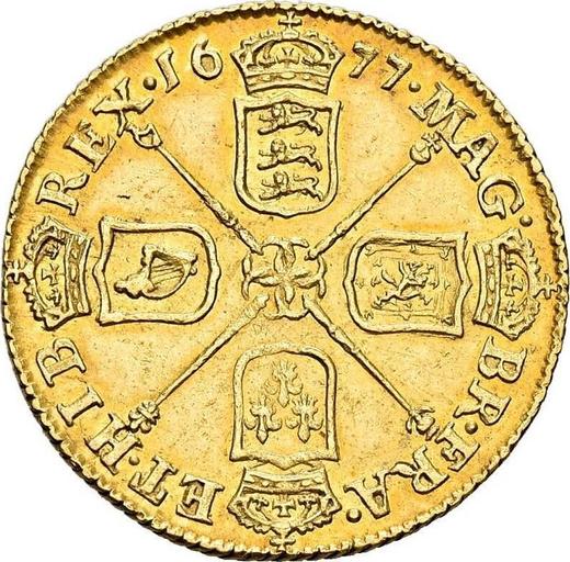 Reverse Half Guinea 1677 "Second laureate bust" Elephant and castle - Gold Coin Value - United Kingdom, Charles II