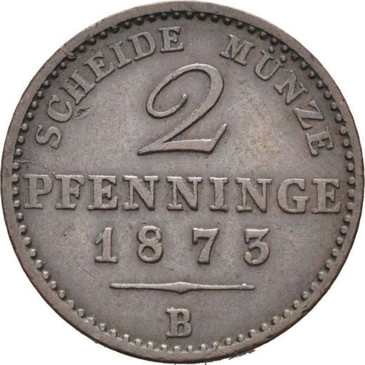 Reverse 2 Pfennig 1873 B - Coin Value - Prussia, William I