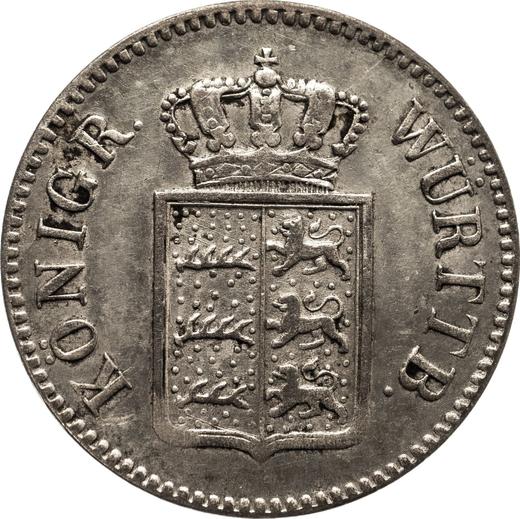 Obverse 3 Kreuzer 1852 - Silver Coin Value - Württemberg, William I