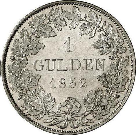 Reverse Gulden 1852 - Silver Coin Value - Bavaria, Maximilian II