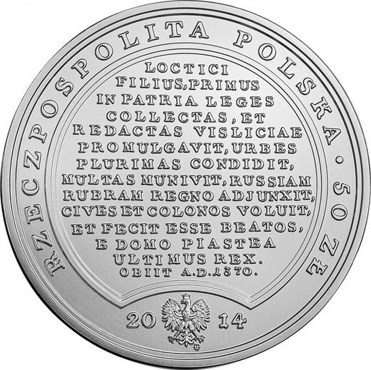 Obverse 50 Zlotych 2014 MW "Casimir III the Great" - Silver Coin Value - Poland, III Republic after denomination