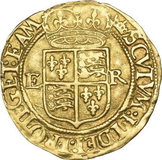 Reverso 1 Corona Sin fecha (1559-1578) Busto ancho - valor de la moneda de oro - Gran Bretaña, Isabel I