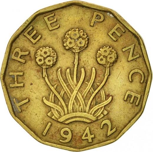 Reverso 3 peniques 1942 HP "Tipo 1937-1948" - valor de la moneda  - Gran Bretaña, Jorge VI