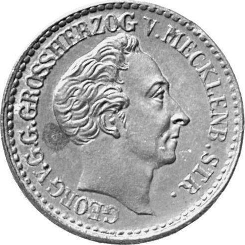 Obverse 4 Schilling 1849 - Silver Coin Value - Mecklenburg-Strelitz, George