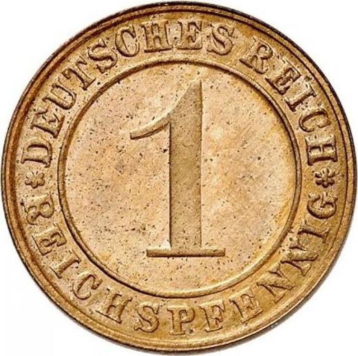 Obverse 1 Reichspfennig 1925 D -  Coin Value - Germany, Weimar Republic