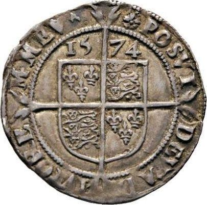 Reverse Sixpence 1574 "Third issues" - Silver Coin Value - United Kingdom, Elizabeth I