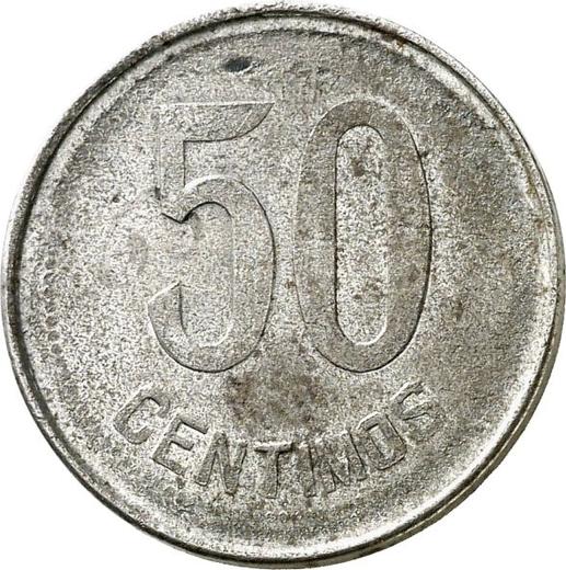 Reverse Pattern 50 Céntimos no date (1931-1939) Iron -  Coin Value - Spain, II Republic