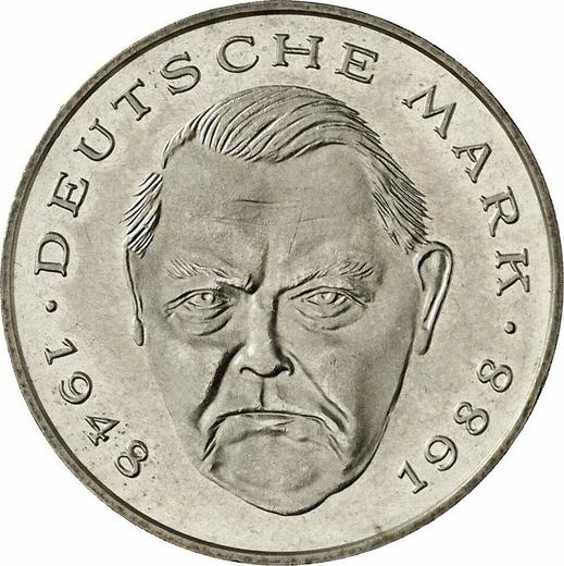 Avers 2 Mark 1995 G "Ludwig Erhard" - Münze Wert - Deutschland, BRD