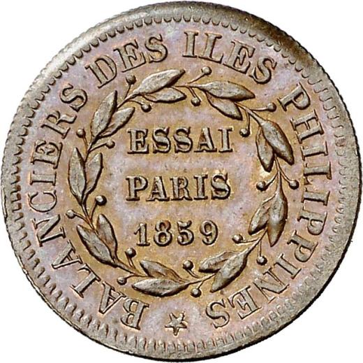 Reverse Pattern 20 Reales 1859 -  Coin Value - Philippines, Isabella II
