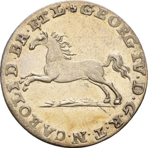 Obverse 1/24 Thaler 1820 MC - Silver Coin Value - Brunswick-Wolfenbüttel, Charles II