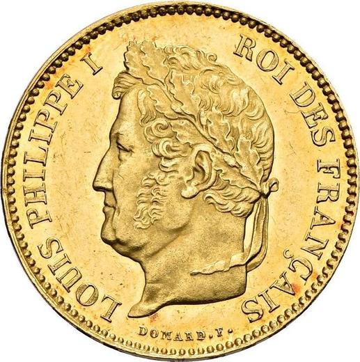 Obverse 40 Francs 1831 A "Type 1831-1839" - Gold Coin Value - France, Louis Philippe I