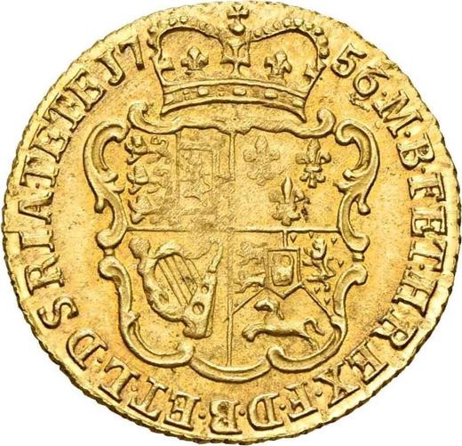 Reverse Half Guinea 1756 "Old Head" - Gold Coin Value - United Kingdom, George II