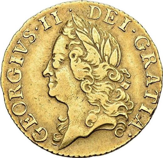Obverse Half Guinea 1747 "Old Head" - Gold Coin Value - United Kingdom, George II