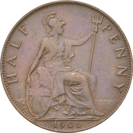Reverse Halfpenny 1906 - Coin Value - United Kingdom, Edward VII