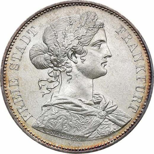 Obverse Thaler 1862 - Silver Coin Value - Frankfurt am Main, Free City