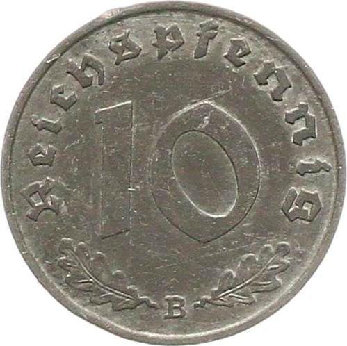 Anverso 10 Reichspfennigs 1940 B "Tipo 1940-1945" - valor de la moneda  - Alemania, Alemania nazi