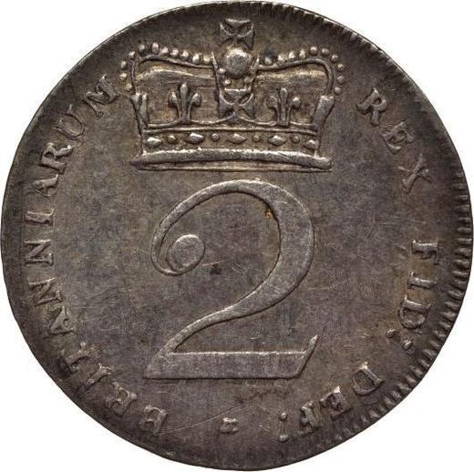 Reverse Twopence 1820 - Silver Coin Value - United Kingdom, George III