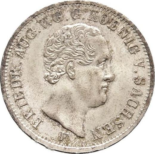 Obverse 1/6 Thaler 1850 F - Silver Coin Value - Saxony-Albertine, Frederick Augustus II