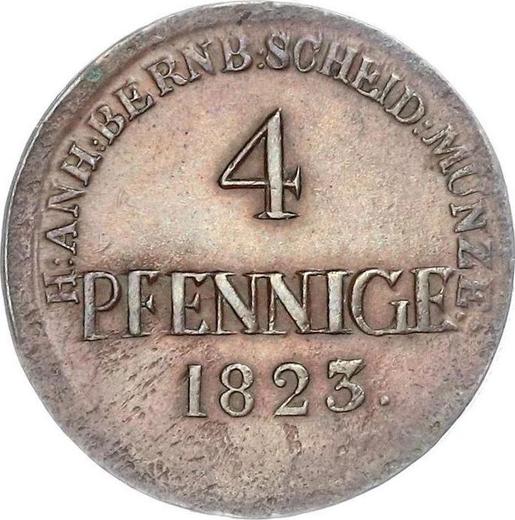 Reverse 4 Pfennig 1823 -  Coin Value - Anhalt-Bernburg, Alexius Frederick Christian