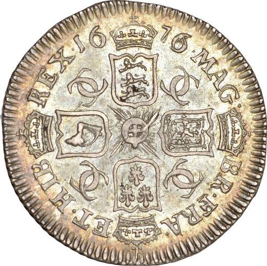 Reverse Sixpence 1676 - Silver Coin Value - United Kingdom, Charles II